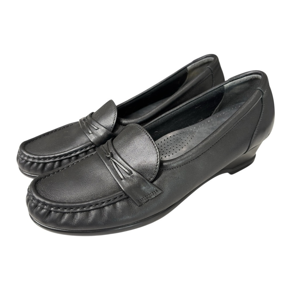 SAS Classic Womens Loafer Comfort Shoe Size 9 Black Handsewn Made in USA 2023329